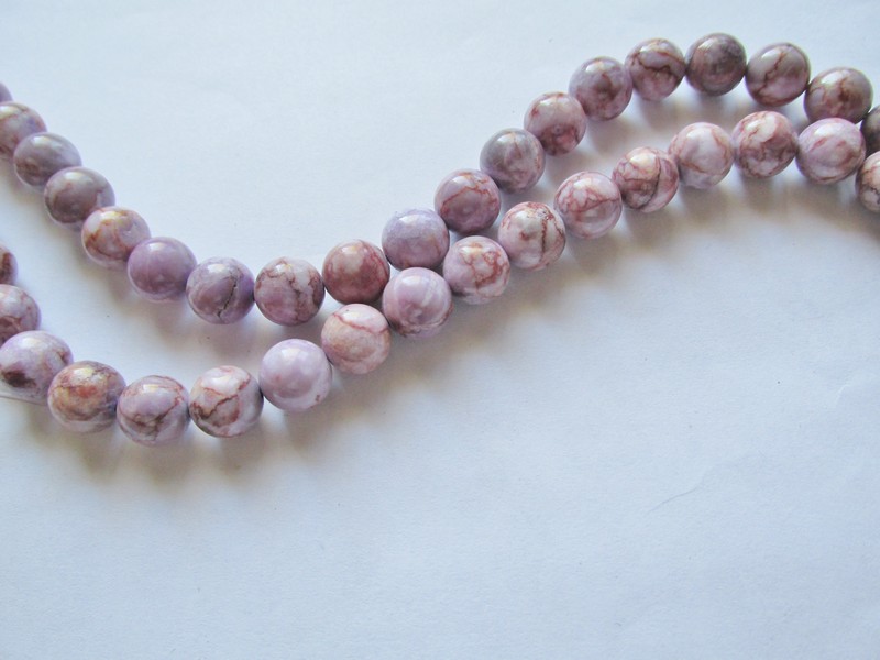 (image for) Purple and Brown Jasper Rounds 10mm #1374